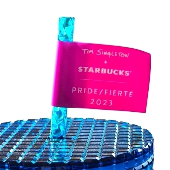 Tim Singleton x Starbucks Gradient Grid Cold Cup - Picture 4 of 7